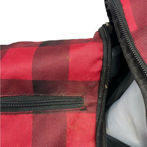 Athalon Everything Boot Bag Buffalo Check Black & Red Lumber Jack Backpack - Picture 10 of 12